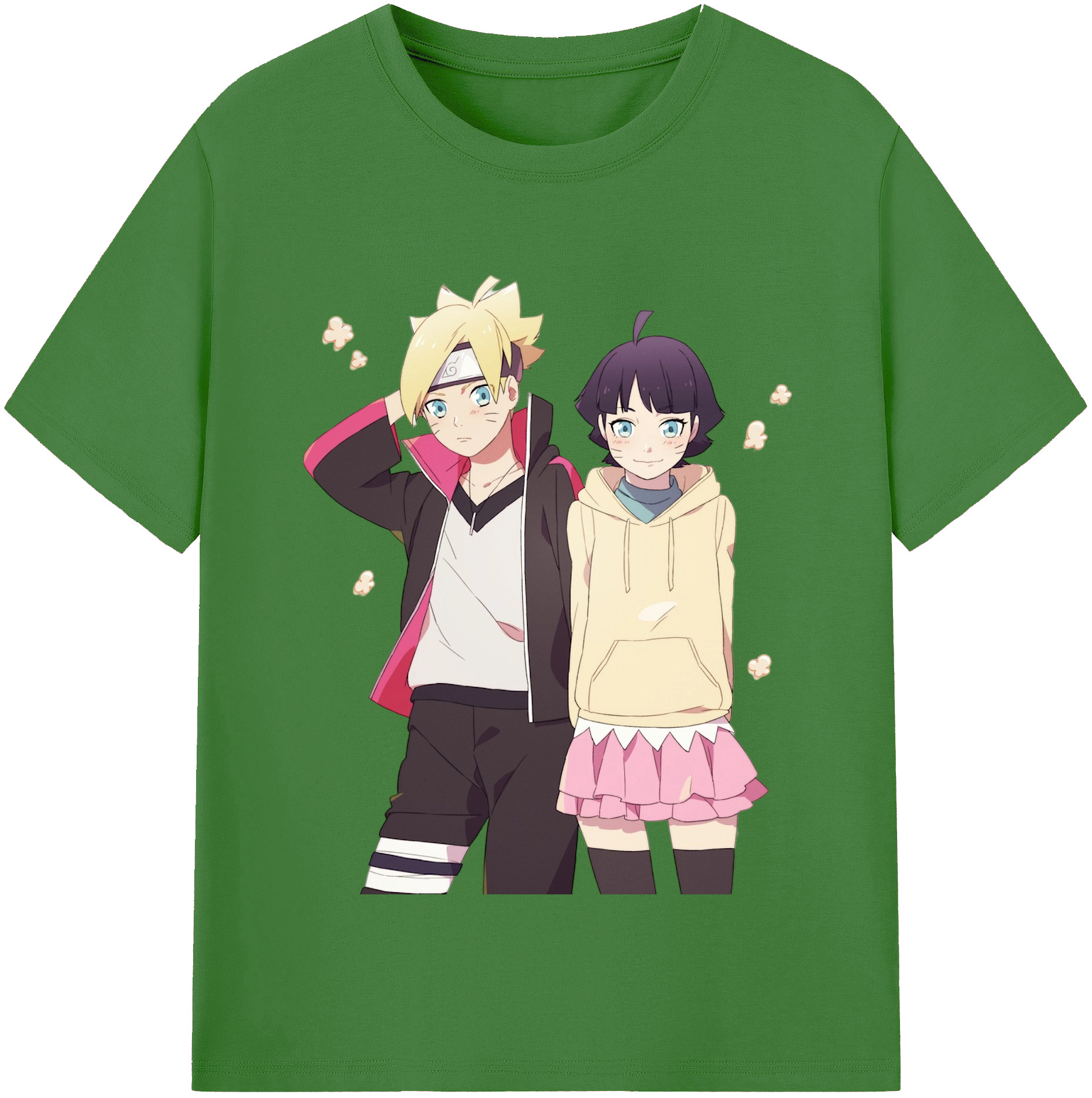 （画像用） NARUTO -ナルト- うずまき ボルト Uzumaki Boruto レディースカジュアルプリントTシャツ（綿100％）